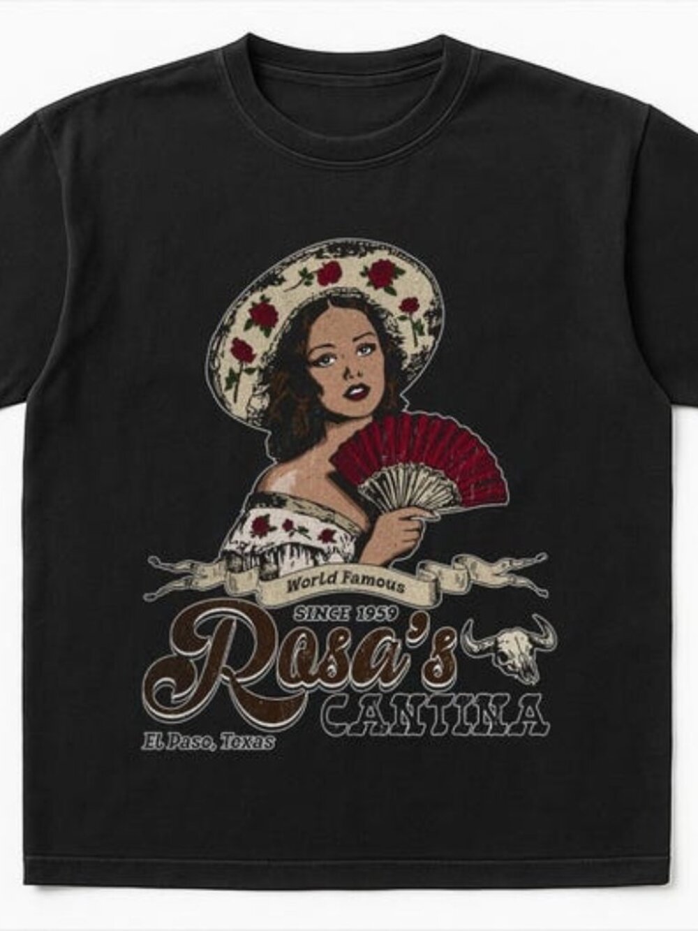 Western Texas Vintage Graphic Tee, Retro Cowboy Style Shirt